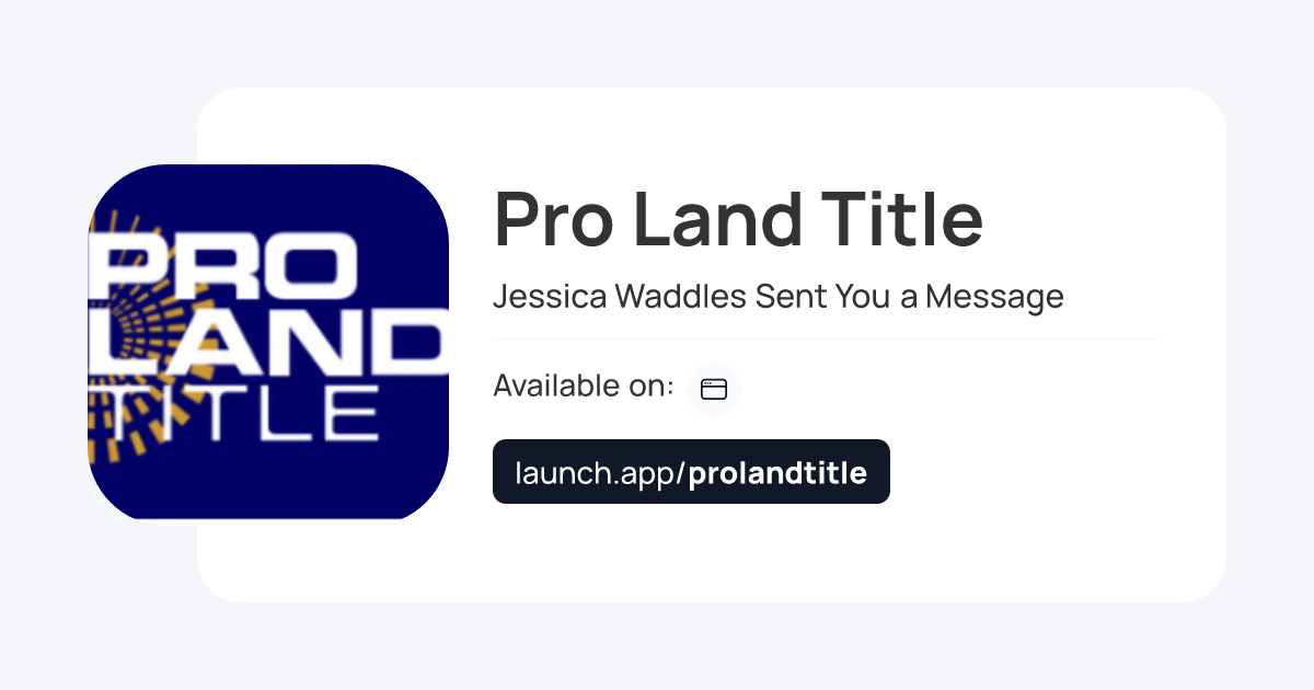 Launch Pro Land Title